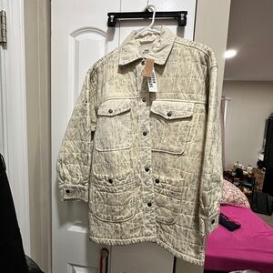 NWT Urban Outfitters quilted jacket with black design